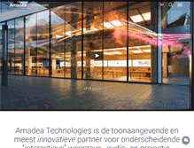 Tablet Screenshot of amadeatechnologies.com